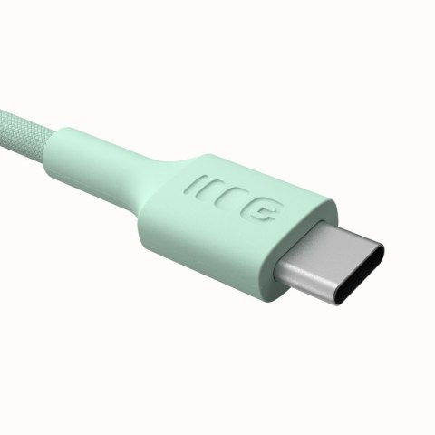 Kabel USB-C-USB-C PowerStream 100W oplot 1,2m zielony