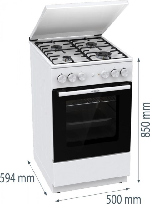 Kuchnia gazowo-elektryczna GK5A22WH