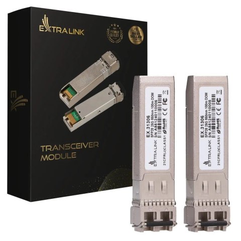 Moduł SFP28 25G 2-Pak 25Gbps, LC/UPC Duplex, 850nm, 100m, multi mode, DOM Moduł SFP28 25G 2-Pak 25Gbps, LC/UPC Duplex, 850nm, 100m, multi mode, DOM