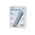 Smukły HUB USB-A do 1x USB-A 3.0 3xUSB-A 2.0