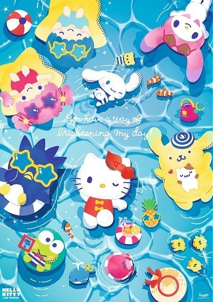 Puzzle 1000 elementów Hello Kitty letni relaks Puzzle 1000 elementów Hello Kitty letni relaks
