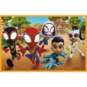 Puzzle 2x24 elementy Spidey i dinozaury