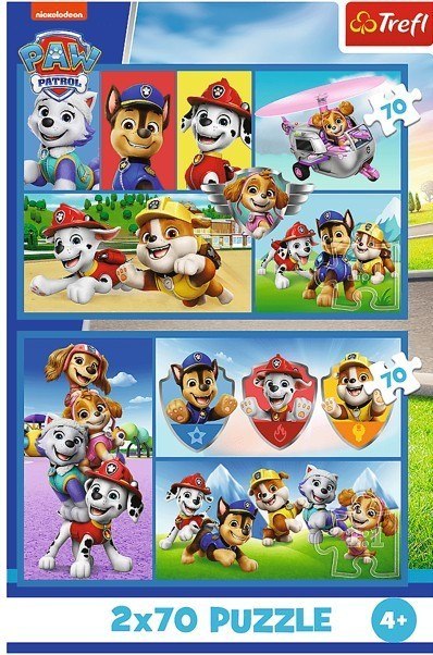 Puzzle 2x70 elementów Psi Patrol rządzi Puzzle 2x70 elementów Psi Patrol rządzi