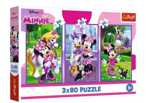 Puzzle 3x80 elementów Minnie i przyjaciele Puzzle 3x80 elementów Minnie i przyjaciele