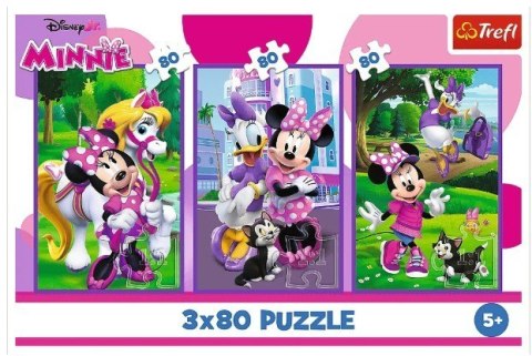 Puzzle 3x80 elementów Minnie i przyjaciele Puzzle 3x80 elementów Minnie i przyjaciele