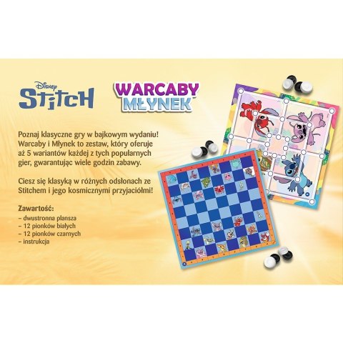 Gra Warcaby i Młynek Lilo i Stitch