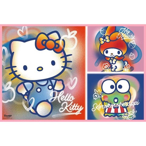 Puzzle 2x200 elementów Hello Kitty i przyjaciele Puzzle 2x200 elementów Hello Kitty i przyjaciele