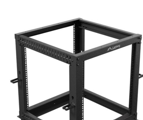 Open rack 19" 12U 600x600-1100 regulowany czarny