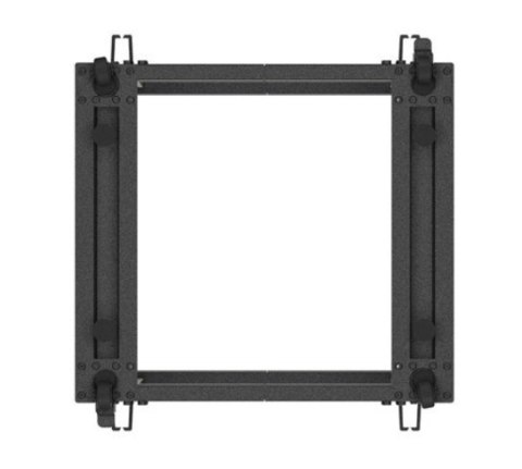 Open rack 19" 12U 600x600-1100 regulowany czarny