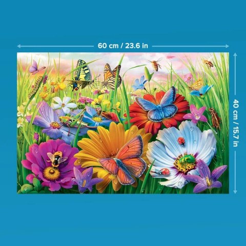 Puzzle 300 elementów EasyPiece Owady na łące; dla seniora