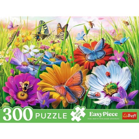 Puzzle 300 elementów EasyPiece Owady na łące; dla seniora