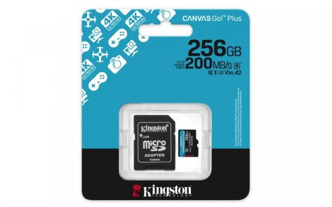 Karta microSD 256GB CanvasGo! Plus 200MB/s A2 U3 V30 + adapter