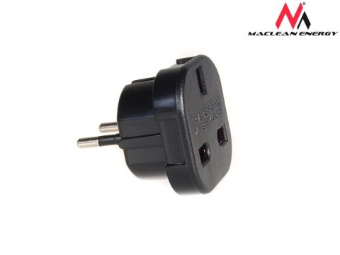 Przejściówka adapter EU na UK MCE72 Czarna