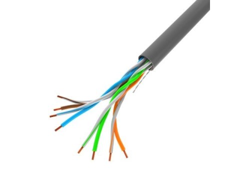 Kabel UTP Kat.5E CU 305 m drut FLUKE LCU5-12CU-0305-S szary Kabel UTP Kat.5E CU 305 m drut FLUKE LCU5-12CU-0305-S szary