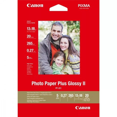 Papier Canon PP-201 błyszczący II Photo Paper Plus 13X18 20 arkuszy 2311B018 Papier Canon PP-201 błyszczący II Photo Paper Plus 13X18 20 arkuszy 2311B018