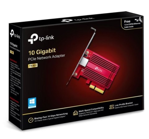 Karta Sieciowa TX401 PCI-E 1x10Gb Karta Sieciowa TX401 PCI-E 1x10Gb