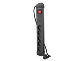 Listwa zasilająca 5.0m 5x230 cz SP1-05E-0500-BK