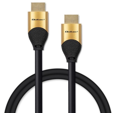 Kabel HDMI v2.1 Ultra High Speed 8K | 60Hz | 30AWG | 1m Złoty Kabel HDMI v2.1 Ultra High Speed 8K | 60Hz | 30AWG | 1m Złoty