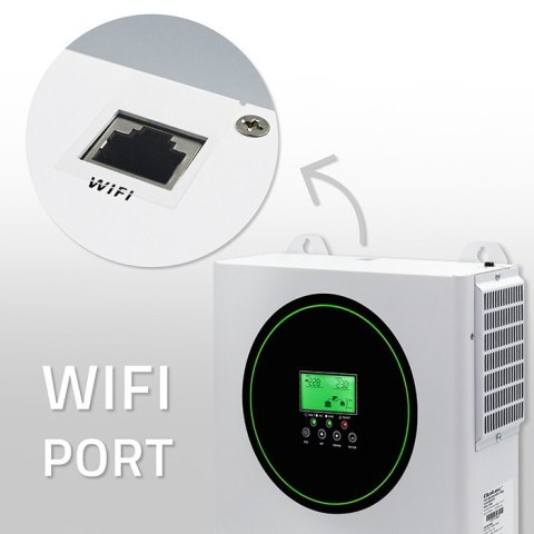Hybrydowy Inwerter solarny Off-Grid 3500W | 100A | 24V | MPPT | Sinus | opcja Wi-Fi | Power Factor 1.0 Hybrydowy Inwerter solarny Off-Grid 3500W | 100A | 24V | MPPT | Sinus | opcja Wi-Fi | Power Factor 1.0