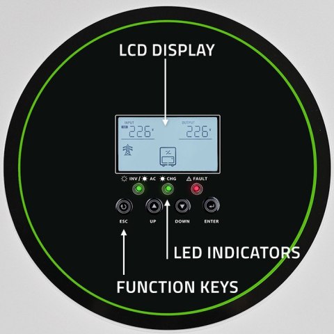 Hybrydowy Inwerter solarny Off-Grid 11000W | 160A | 48V | MPPT | BMS | Sinus | opcja Wi-Fi | Power Factor 1.0 Hybrydowy Inwerter solarny Off-Grid 11000W | 160A | 48V | MPPT | BMS | Sinus | opcja Wi-Fi | Power Factor 1.0