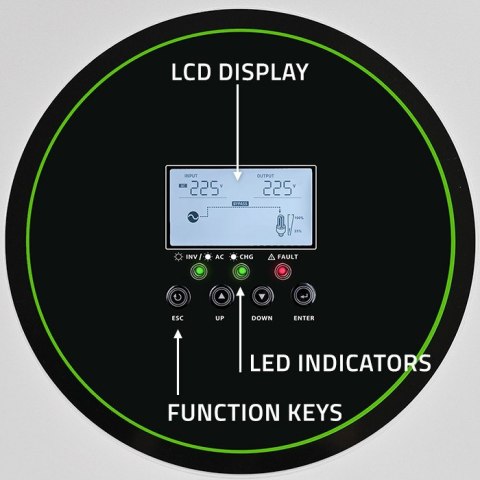 Hybrydowy Inwerter solarny Off-Grid 6200W | 120A | 48V | MPPT | BMS | Sinus | opcja Wi-Fi | Power Factor 1.0 Hybrydowy Inwerter solarny Off-Grid 6200W | 120A | 48V | MPPT | BMS | Sinus | opcja Wi-Fi | Power Factor 1.0