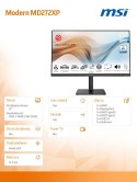 Monitor MODERN MD272XP 27 cali IPS/FHD/100Hz/4ms/Czarny