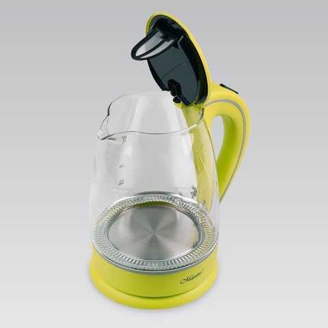 Czajnik elektryczny szklany 1,7l 2000W MR-064-GREEN