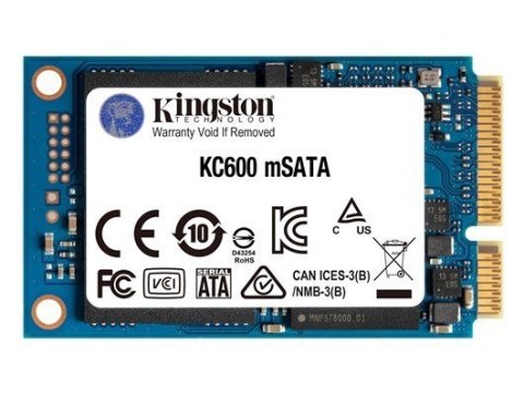 Dysk SSD SKC600 256GB mSATA 550/500 MB/s Dysk SSD SKC600 256GB mSATA 550/500 MB/s