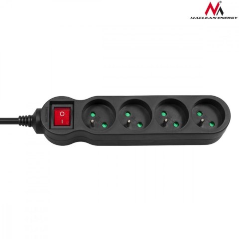 Listwa zasilająca 4g 5m MCE182 2300W czarna Listwa zasilająca 4g 5m MCE182 2300W czarna