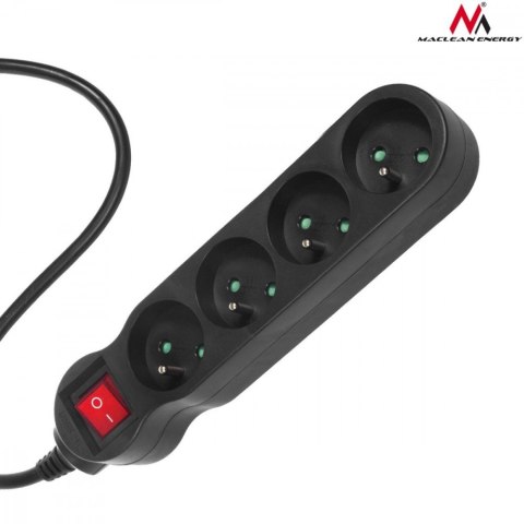 Listwa zasilająca 4g 5m MCE182 2300W czarna Listwa zasilająca 4g 5m MCE182 2300W czarna