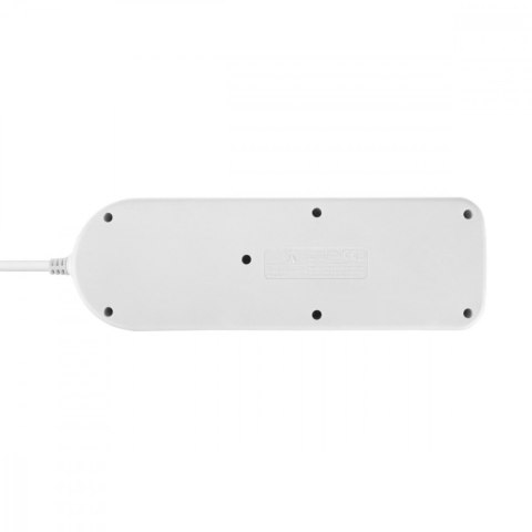 Przedłużacz 4 gniazda 1.5m, USB A/C MCE508 W