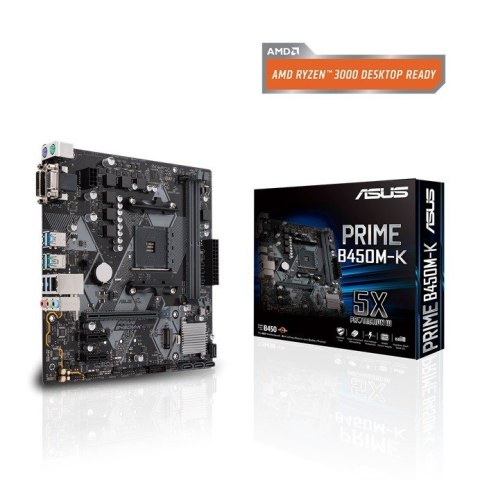 Płyta główna PRIME B450M-K II AM4 2D DR4 DVI/DSUB/USB3.1/M.2 mATX Płyta główna PRIME B450M-K II AM4 2D DR4 DVI/DSUB/USB3.1/M.2 mATX