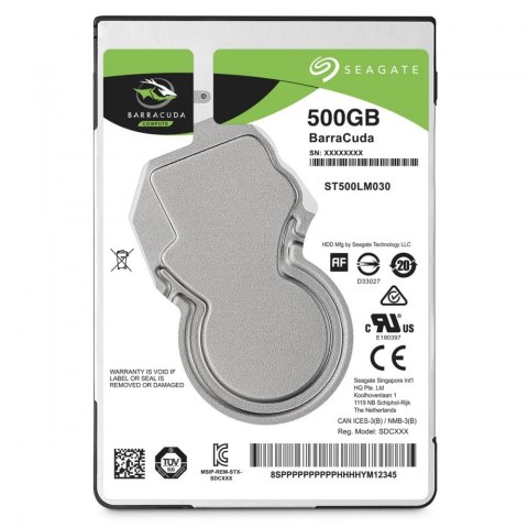 Dysk twardy BarraCuda 500GB 2.5 cala 128MB ST500LM030 Dysk twardy BarraCuda 500GB 2.5 cala 128MB ST500LM030
