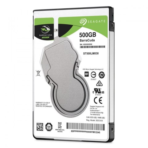 Dysk twardy BarraCuda 500GB 2.5 cala 128MB ST500LM030 Dysk twardy BarraCuda 500GB 2.5 cala 128MB ST500LM030