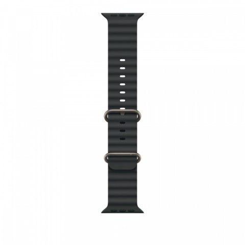 Pasek Ocean w kolorze czarnym do koperty 49 mm - elementy z tytanu w kolorze naturalnym Pasek Ocean w kolorze czarnym do koperty 49 mm - elementy z tytanu w kolorze naturalnym