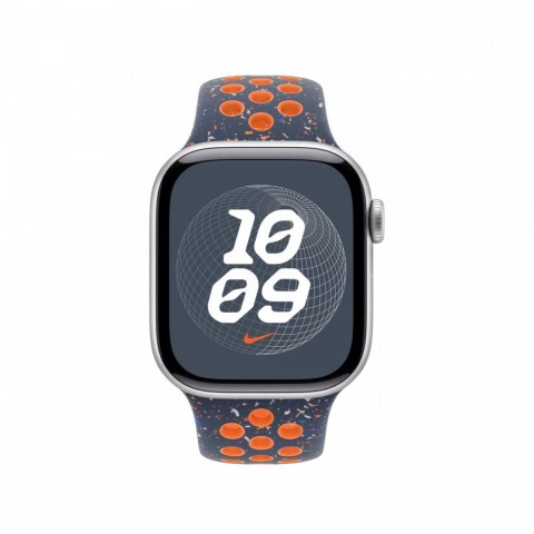Pasek sportowy Nike w kolorze błękitnego płomienia do koperty 40 mm - rozmiar M/L Pasek sportowy Nike w kolorze błękitnego płomienia do koperty 40 mm - rozmiar M/L
