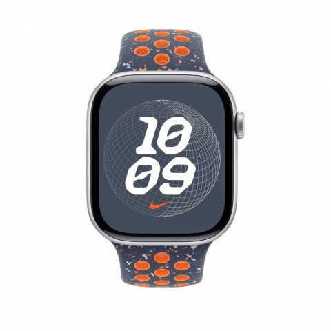 Pasek sportowy Nike w kolorze błękitnego płomienia do koperty 46 mm - rozmiar M/L Pasek sportowy Nike w kolorze błękitnego płomienia do koperty 46 mm - rozmiar M/L