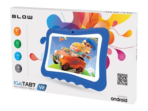 Tablet KidsTAB7 V2 4/32GB niebieskie etui kamera 2MP Tablet KidsTAB7 V2 4/32GB niebieskie etui kamera 2MP