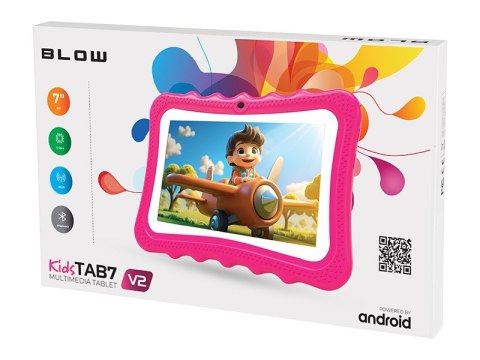 Tablet KidsTAB7 V2 4/32GB różowe etui kamera 2MP Tablet KidsTAB7 V2 4/32GB różowe etui kamera 2MP