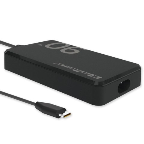 Ładowarka sieciowa 90W GaN Fast SLIM | PD | 5-20V | 4.5A | USB-C 3.1 | Laptop | MacBook | Smartfon | +kabel