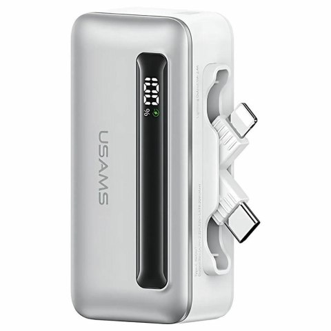 Powerbank 4500mAh 20W USB-C/Lightning Fast Charge srebrny Powerbank 4500mAh 20W USB-C/Lightning Fast Charge srebrny