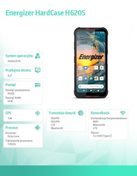 Smartfon HardCase H620S 4GB RAM 64GB Dual Sim Smartfon HardCase H620S 4GB RAM 64GB Dual Sim