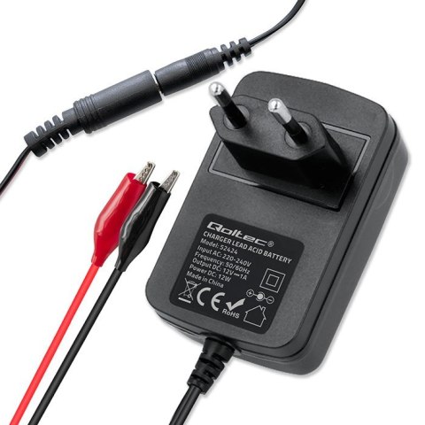 Automatyczna ładowarka do akumulatora AGM GEL STD 12V | 1.5A | Prostownik z sygnalizatorem LED