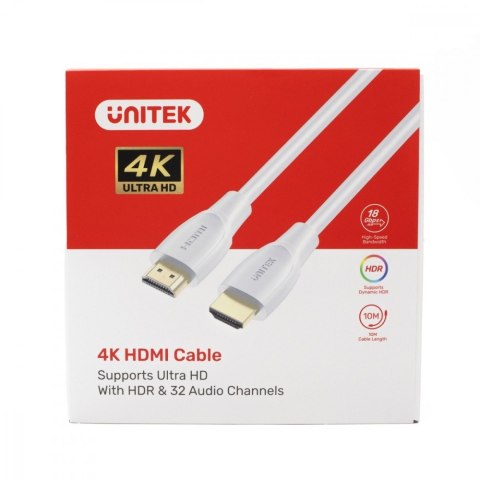 Kabel HDMI 2.0 4K 60Hz; 1m; biały; C11090AWH03-2M Kabel HDMI 2.0 4K 60Hz; 1m; biały; C11090AWH03-2M