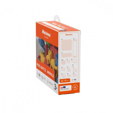 Klocki Waffle Mini - Zwierzęta 62 elementy