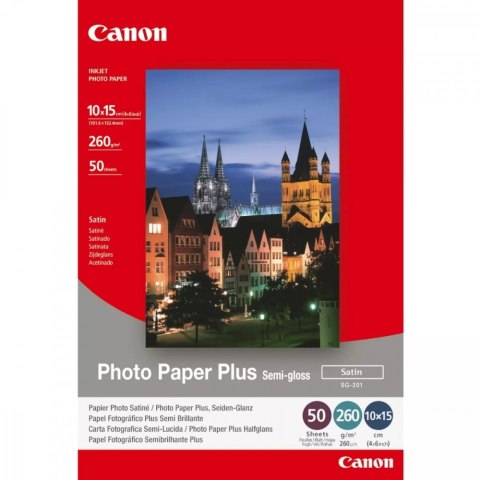 Papier Canon SG-201 półbłyszczący Photo Paper Plus 10x16 50 arkuszy 1686B015 Papier Canon SG-201 półbłyszczący Photo Paper Plus 10x16 50 arkuszy 1686B015