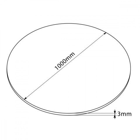 Mata pod fotel gamingowy 100cm RS172 Mata pod fotel gamingowy 100cm RS172