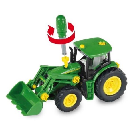 Traktor John Deere do skręcania z 2 przyczepami Traktor John Deere do skręcania z 2 przyczepami