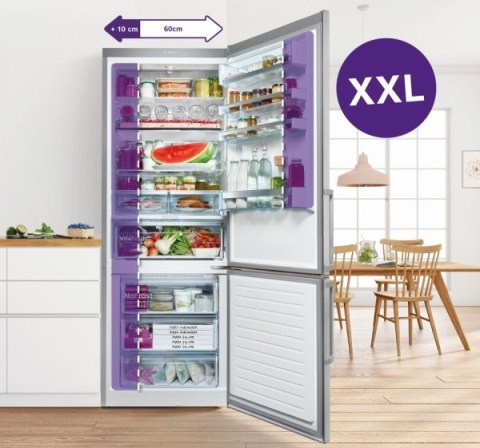 Chłodziarko-zamrażarka XXL KGV58VLEAS Chłodziarko-zamrażarka XXL KGV58VLEAS
