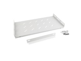 Półka do szaf 19cali 1U 27cm/120kg szary AK-1014-S